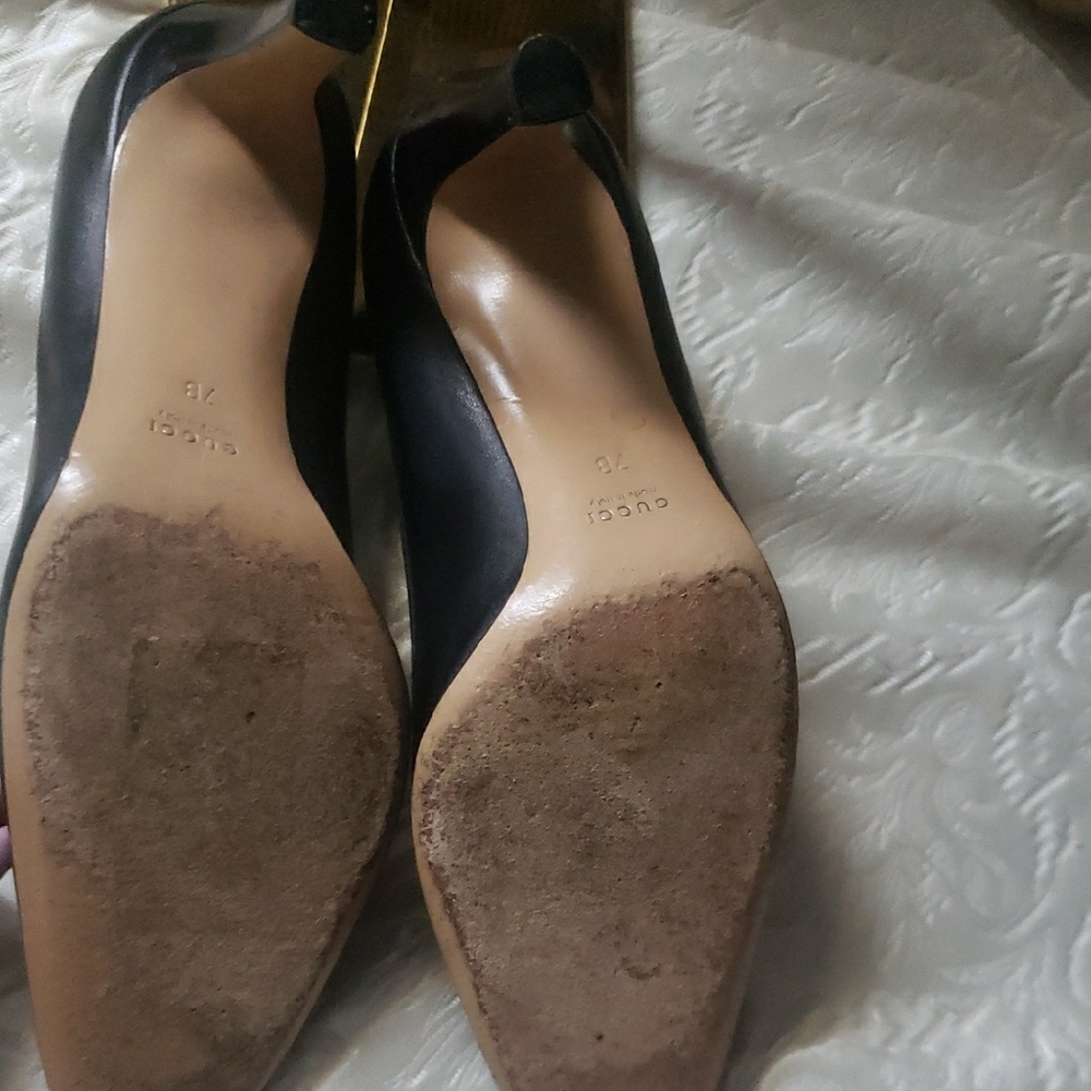 Gucci Block High Heels Sz 7 - Picture 9 of 10